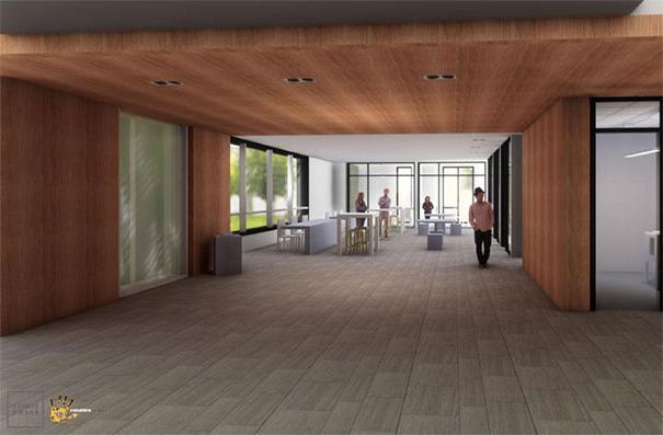 artist depiction of new integrated student services center